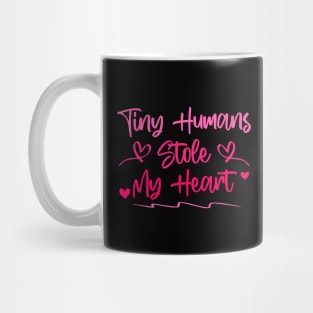 Tiny Humans Stole My Heart - Couples Matching Design Valentine's Day Mug